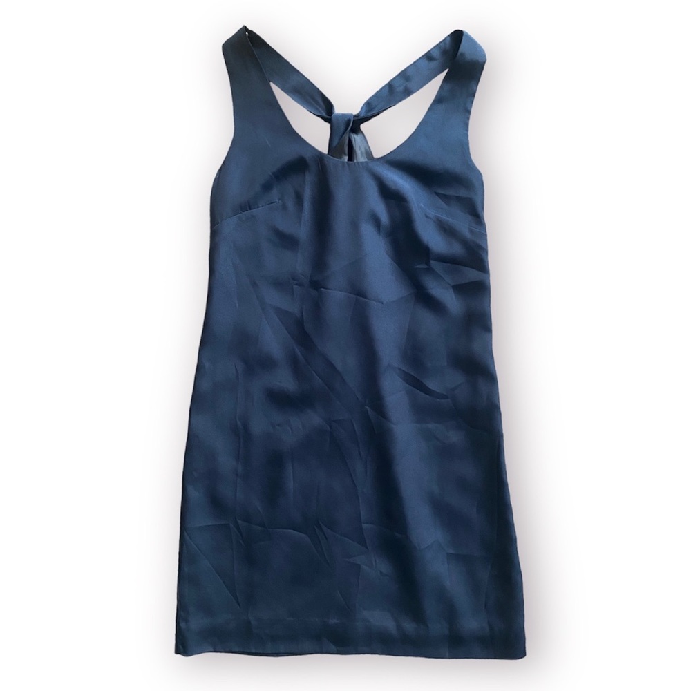 J. Crew 100% Silk Twist Back Shift Dress